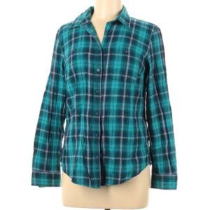 Plaid Shirt, Long Sleeve Button Down